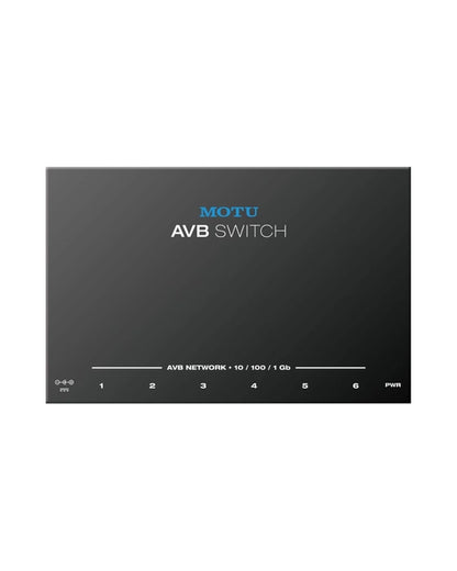 Motu AVB Switch - Five-Port AVB Ethernet Switch