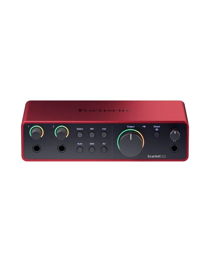 Focusrite Scarlett 2i2 Studio USB-C Audio Interface with Microphone and Headphones (4th Generation)