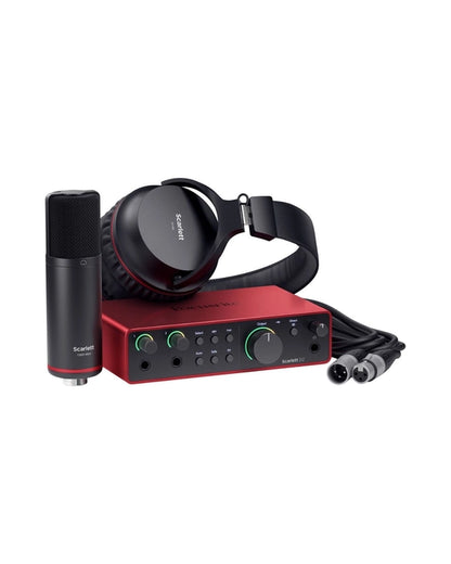 Focusrite Scarlett 2i2 Studio USB-C Audio Interface with Microphone and Headphones (4th Generation)