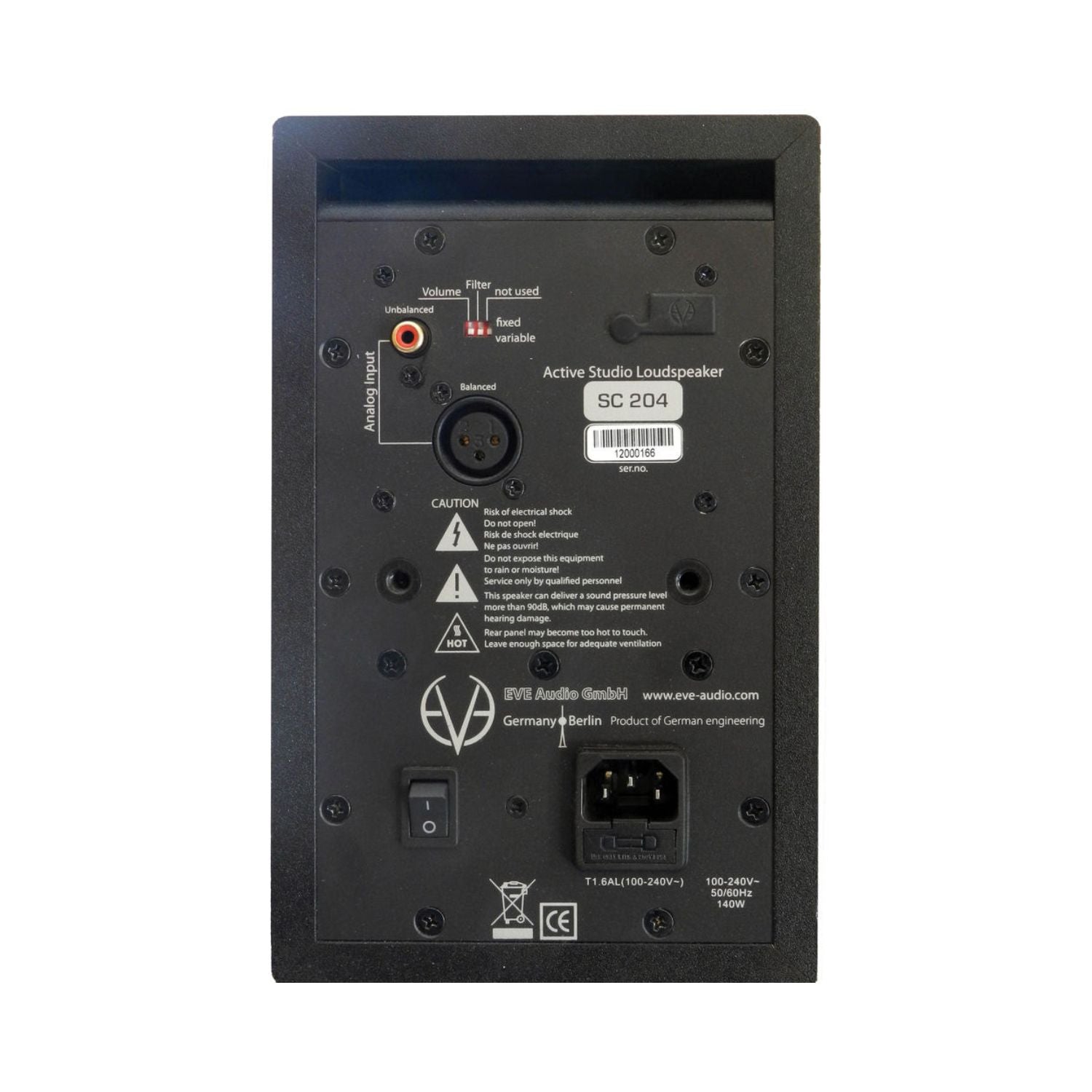 Eve Audio SC204 - 4" Two-Way Active Studio Monitor (Single) - Online Buy in India