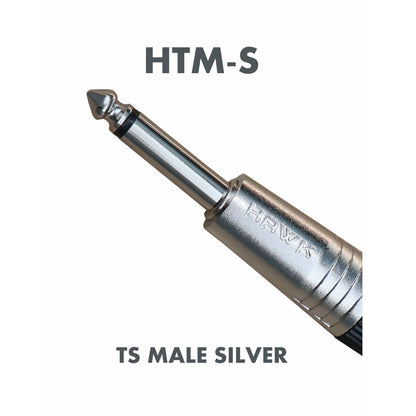 Hawk HTM-S 1/4″ TS Male Connector (Pair) (Silver Tip)