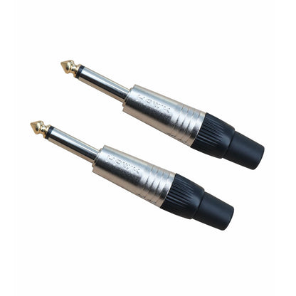 Hawk HTM-SG 1/4″ TS Male Connector (Pair) (Gold Tip)