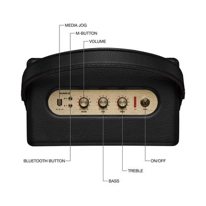 Marshall Kilburn III Portable Bluetooth Speaker (Black)