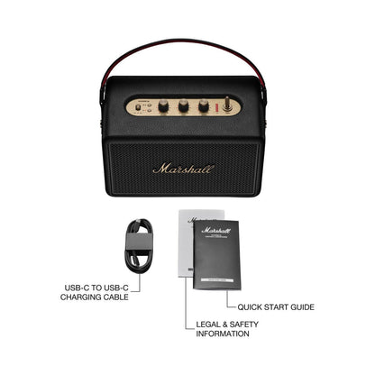 Marshall Kilburn III Portable Bluetooth Speaker (Black)