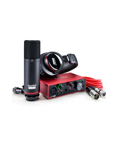 Focusrite Scarlett Solo USB Audio Interface with Microphone and Headphones (3rd Gen)