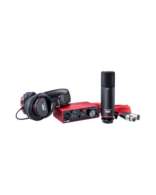 Focusrite Scarlett Solo USB Audio Interface with Microphone and Headphones (3rd Gen)