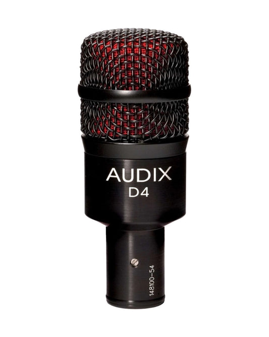 Audix D4 Hypercardioid Dynamic Drum and Instrument Microphone