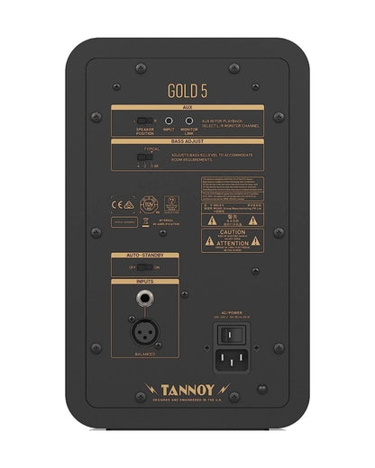 Tannoy GOLD 5 Premium 200-Watt Bi-Amplified Nearfield Studio Reference Monitor