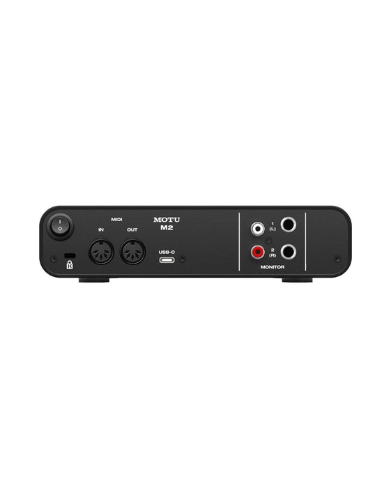 MOTU M2 2x2 USB-C Audio Interface with ESS Sabre32 DAC & Loopback