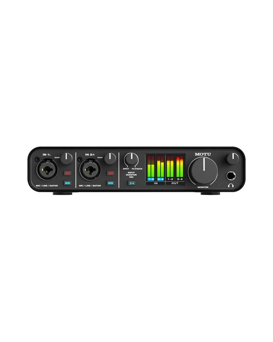 MOTU M4 4x4 USB-C Audio Interface with Loopback & ESS Sabre32 DAC