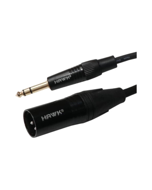 Hawk SXSG005 XLR Male To 1/4″ TRS Male 1.5 Meter Cable