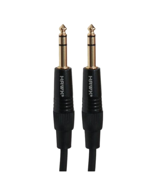 Hawk SMSG010 6.35mm TRS Male to TRS Male Cable - 3 Meter