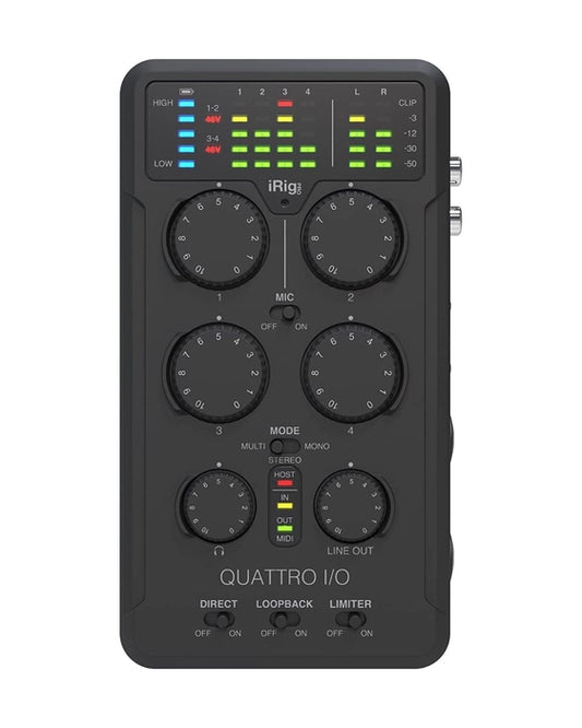 IK Multimedia iRig Pro Quattro I/O Portable 4x2 Audio Interface - Online Buy in India