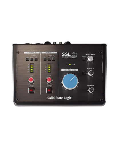 Solid State Logic SSL 2+ Desktop 2x4 USB Type-C Audio Interface